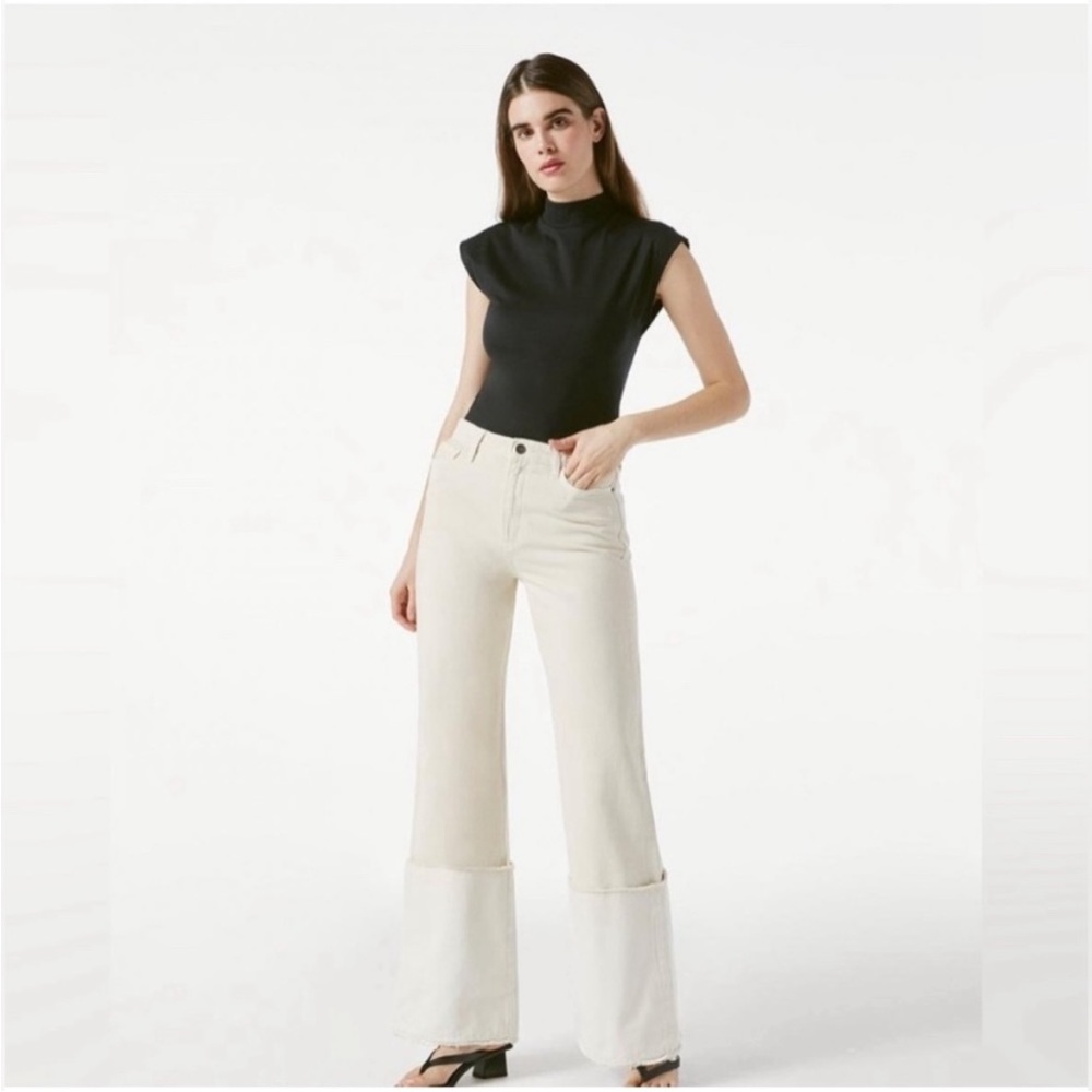 FRAME Sailor Cuffed Flare Jeans